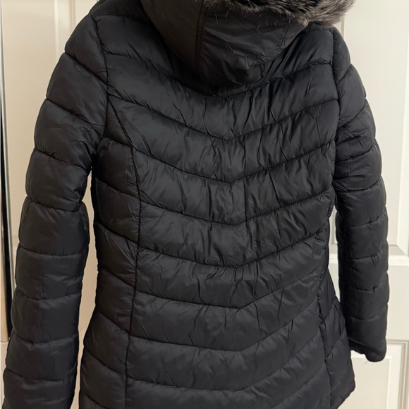 NWT Snobbish Women's double face Black Ski Jacket with Faux Fur Hood Size S - Picture 10 of 17